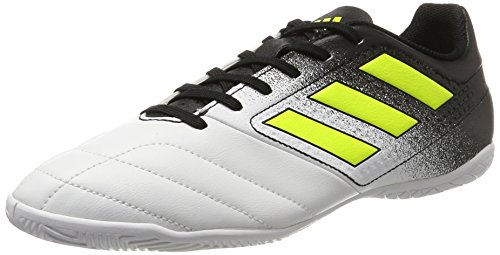 adidas Herren Ace 17.4 in Fußballschuhe, Weiß (Footwear White/Solar Yellow/Core Black), 43 1/3 EU