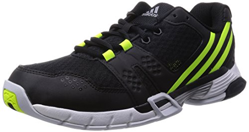 adidas Performance Volley Team 3, Herren Volleyballschuhe, Schwarz (Core Black/Solar Yellow/Clear Grey S12), 40 2/3 EU (7 Herren UK)