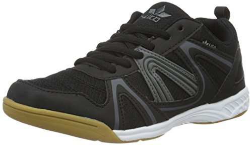 Lico Herren Fit Indoor Hallenschuhe, Schwarz (Schwarz/Grau), 45 EU