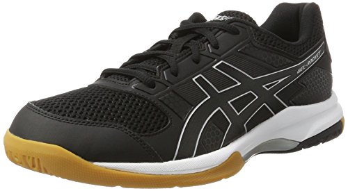 Asics Herren Gel-Rocket 8 Volleyballschuhe, Schwarz (Black/Black/White), 42.5 EU