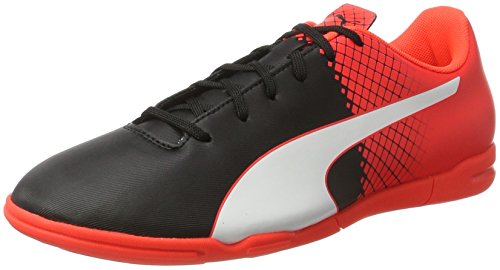 Puma Evospeed 5.5 It Herren Fußballschuhe, Schwarz (Black/White/Red blast 01), 44.5 EU