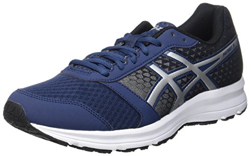 Asics Herren Patriot 8 Laufschuhe, Blau (Insignia Blue / Silver / Black), 46 EU