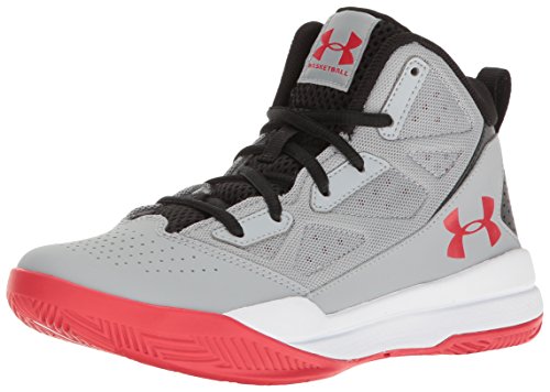 Under Armour Jungen UA Bgs Jet Mid Basketballschuhe, Grau (Overcast Gray 941), 38.5 EU (5.5 UK)