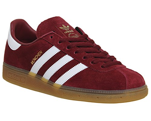 adidas München Schuhe 10,5 burgundy/white/gum