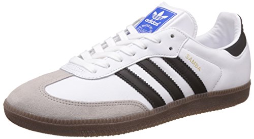 adidas Herren Samba OG Sneakers, Weiß (Ftwr White/Core Black/Gum), 44 2/3 EU