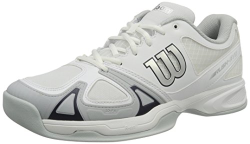 WILSON Rush Evo, Herren Tennisschuhe, Mehrfarbig (WHITE/PEARL BLUE/NAVY WIL ), 42.6 EU (8.5 UK)