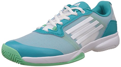 adidas Damen Sonic Court W Tennisschuhe, Verde / Blanco (Verimp / Ftwbla / Briver), 40 2/3 EU