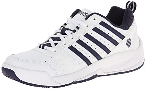 K-Swiss Performance KS TFW VENDY II-WHITE/NAVY-M, Herren Tennisschuhe, Weiß (White/Navy), 42 EU (8 Herren UK)