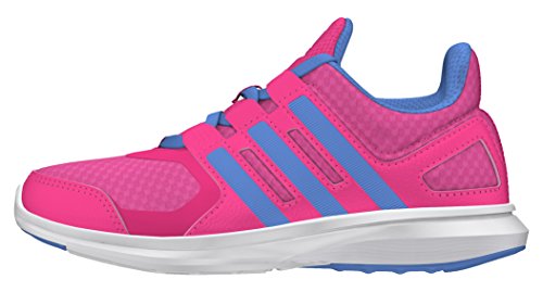 Adidas Unisex-Kinder Hyperfast 2.0 K Laufschuhe, Pink (Pink/Blau/Weiß), 36 2/3 EU