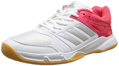 Adidas Damen Speedcourt W Handballschuhe, Weiß (Weiß/Silber/Rot), 38 2/3 EU (5.5 UK)