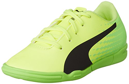 Puma Unisex-Kinder Evospeed 17.5 IT Jr Fußballschuhe, Gelb (Safety Yellow Black-Green Gecko 01), 30 EU