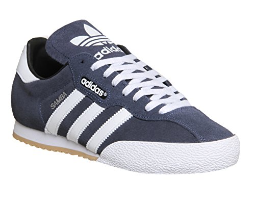 adidas Herren Samba Super Suede Sneaker, Blau (Navy/Running White Footwear), 42 EU