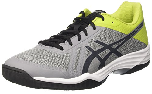 Asics Herren B702n9695 Volleyballschuhe, Silber (Aluminum / Dark Grey / Energy Green), 44 EU