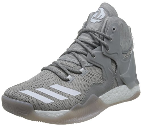 adidas Herren D Rose 7 Basketballschuhe, Multicolore (Mgreyh/Ftwwht/Mgsogr), 44 EU