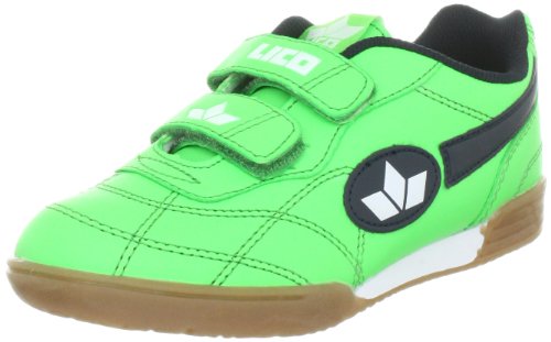 Lico BERNIE V, Unisex-Kinder Hallenschuhe, Grün (GRUEN/MARINE/WEISS), 34 EU (2 Kinder UK)