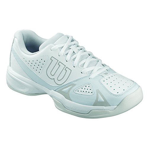 Wilson Rush Open 2.0 W, Damen Tennisschuhe, Mehrfarbig (WHITE/ICE GRAY WILSON/STEEL GREY), 39 EU (5.5 Damen UK)