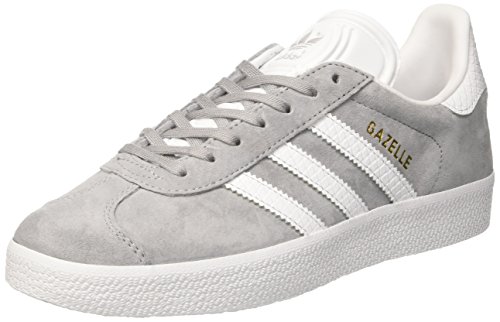 adidas Damen Gazelle Laufschuhe, Grau (Mid Grey /Ftwr White/Gold Met.), 40 EU