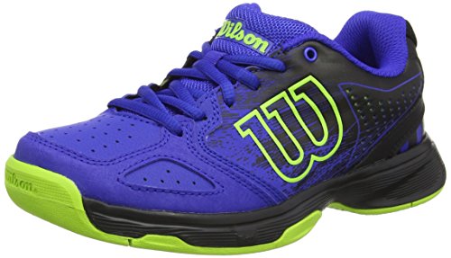 Wilson Kinder Unisex Wrs321830e055 Tennisschuhe, Blau (Blue Iris Wil / Black / Granny Green), 39 EU