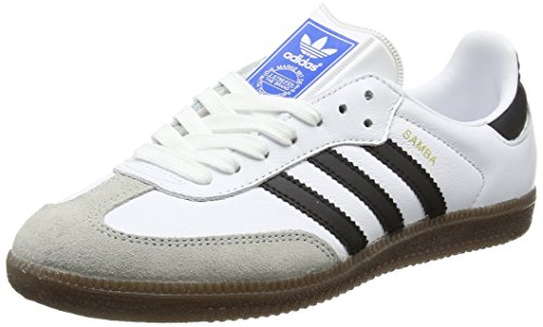 adidas Unisex-Erwachsene Samba Sneaker, Weiß (Footwear White/Core Black/Clear Granite), 38 2/3 EU