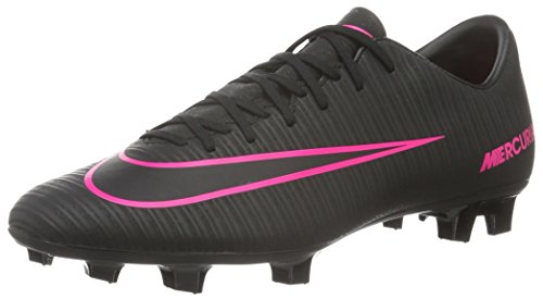 Nike Herren Mercurial Victory VI FG Fußballschuhe, Schwarz (Schwarz/Schwarz/Pink), 43 EU