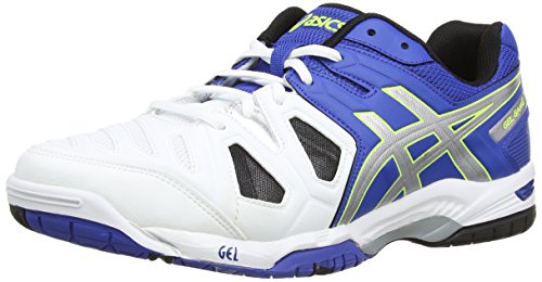 Asics Gel-game 5, Herren Tennisschuhe, Blau (blue/silver/flash Yellow 4293), 42.5 EU