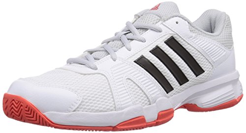 adidas Performance Barracks F10, Herren Hallenschuhe, Weiß (Ftwr White/Core Black/Bright Red), 43 1/3 EU (9 Herren UK)