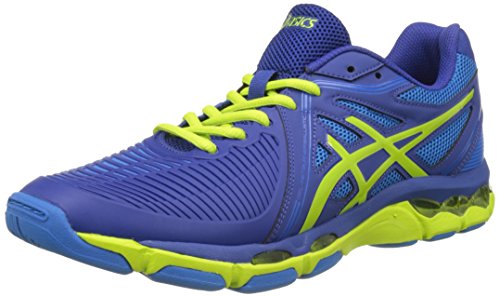 Asics Herren Gel-Netburner Ballistic Volleyballschuhe, Mehrfarbig (Limoges/Energy Green/Directoir), 46 EU