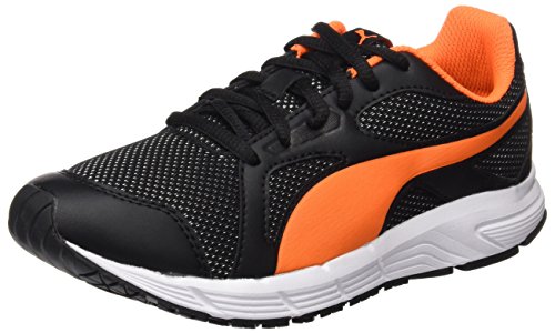 Puma Unisex-Kinder Axis v4 Mesh Jr Low-Top, Schwarz (Black-Orange Clown Fish 07), 39 EU