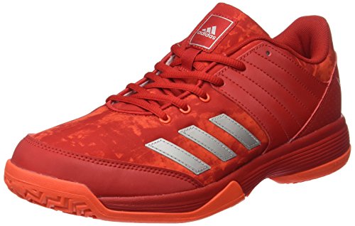 adidas Herren Ligra 5 Volleyballschuhe, Rot (Scarlet/Energy/Silver Metallic), 42 2/3 EU