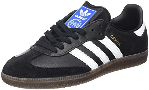 Adidas Herren Samba Sneakers, Schwarz (Core Black/Footwear White/gum5), 45 1/3 EU