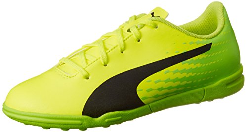 Puma Unisex-Kinder Evospeed 17.5 TT Jr Fußballschuhe, Gelb (Safety Yellow Black-Green Gecko 01), 35 EU