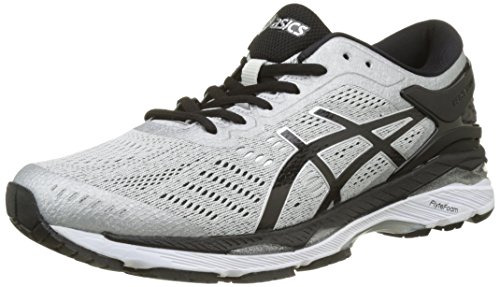 Asics Herren Gel-Kayano 24 Laufschuhe, Silber (Silver/black/mid Grey), 44 EU