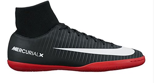 Nike Herren Mercurialx Victory Vi Df Ic Fußballschuhe, Schwarz (Black/White/Dk Grey/Univ Red), 41 EU