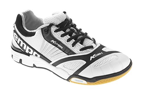 Kempa Herren Hurricane Handballschuhe, Mehrfarbig (Blanc/Noir), 44 EU