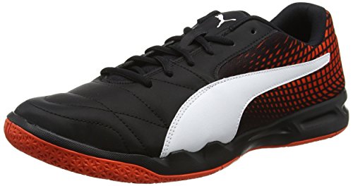 Puma Unisex-Erwachsene Veloz Indoor NG Hallenschuhe, Schwarz (Black-White-Cherry Tomato), 44 EU