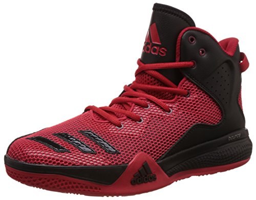 adidas Herren Dt Bball Mid Basketballschuhe, Multicolore (Scarle/Ftwwht/Powred), 47 1/3 EU