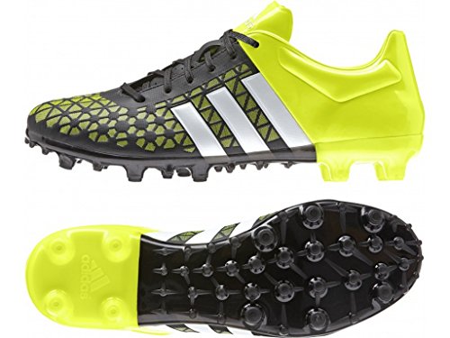 adidas ACE 15.3 FG/AG, Herren Fußballschuhe, Mehrfarbig (Black / Green / White), 41 1/3 EU (7.5 Herren UK)
