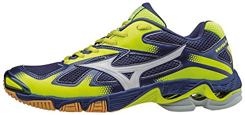 Mizuno Herren Wave Bolt Volleyballschuhe, Blu (Twilightblue/White/Safetyyellow), 46 1/2 EU