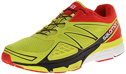 Salomon X-Scream 3D, Herren Traillaufschuhe, Gelb (Gecko Green/Bright Red/Black), 40 2/3 EU (7 Herren UK)