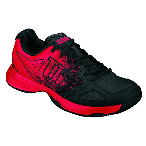 Wilson Unisex-Kinder Kaos Comp JR Radiant.R/BK/Radiant.R Tennisschuhe, Mehrfarbig (Radiant Red X166), 36 EU