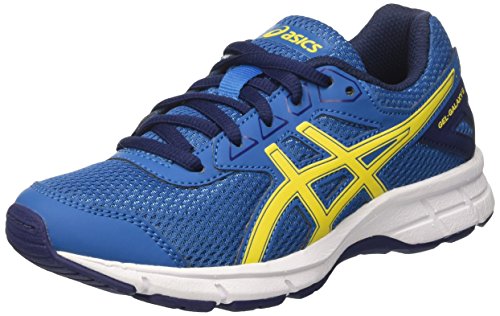 Asics Jungen Gel-Galaxy 9 Gs Laufschuhe, Mehrfarbig (Thunder Blue / Vibrant Yellow / in), 39 EU