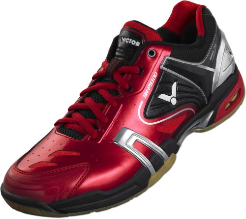 VICTOR SH-P9100 – Badmintonschuh / Hallenschuh / Sportschuh, Rot (Red),EU 45.5